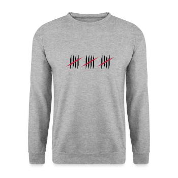 15 - Sweat-shirt Unisexe - gris chiné - Devant - Alina (178cm) & Michal (187cm)