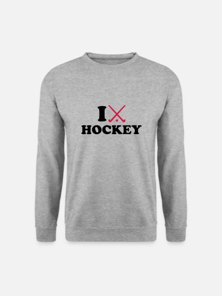 Hockey - Unisex Pullover - Weißgrau meliert
