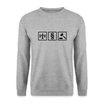 Judge - Unisex Sweatshirt - salt & pepper - Front - Alina (178cm) & Michal (187cm)