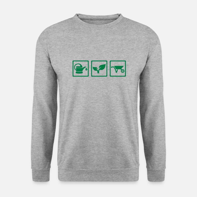Gärtner - Unisex Pullover - Weißgrau meliert