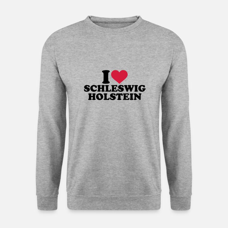 Schleswig Holstein - Unisex Pullover - Weißgrau meliert