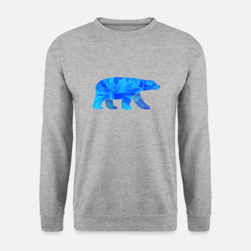 Eisbär - Unisex Pullover - Weißgrau meliert