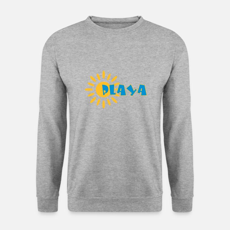 Playa ☀️ - Unisex Pullover - Weißgrau meliert