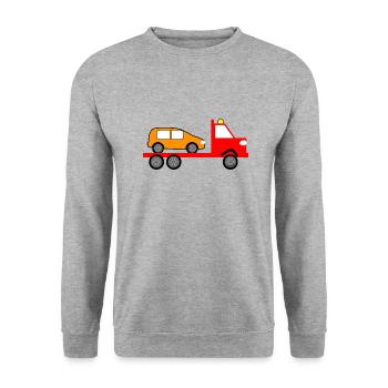 Camion - Sweat-shirt Unisexe - gris chiné - Devant - Alina (178cm) & Michal (187cm)