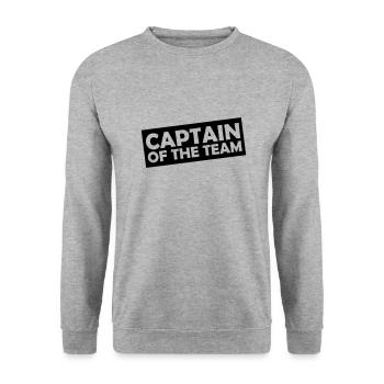 Captain of the Team - Unisex Sweatshirt - salt & pepper - Front - Alina (178cm) & Michal (187cm)