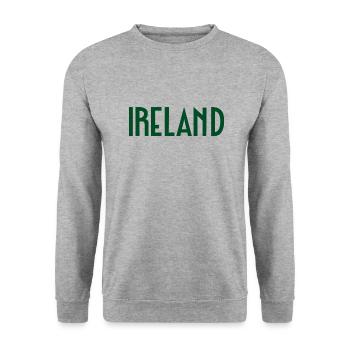 Ireland - Unisex Sweatshirt - salt & pepper - Front - Alina (178cm) & Michal (187cm)