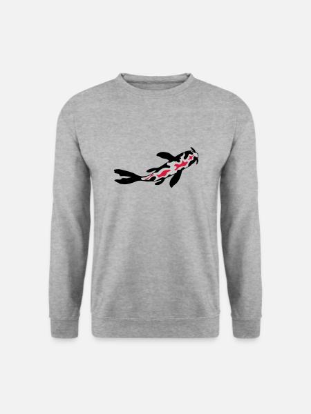 Koi Fish Nishikigoi Design - Unisex Sweatshirt - salt & pepper