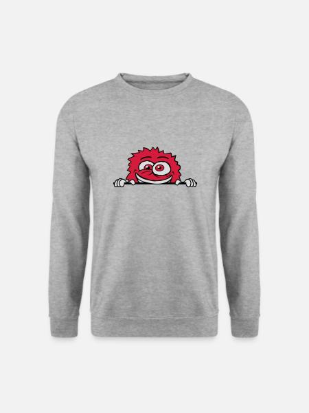 Nervous breakdown monster shield crazy - Unisex Sweatshirt - salt & pepper