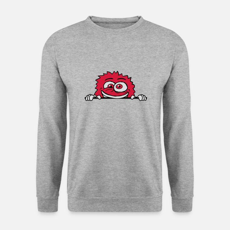 Nervous breakdown monster shield crazy - Unisex Sweatshirt - salt & pepper