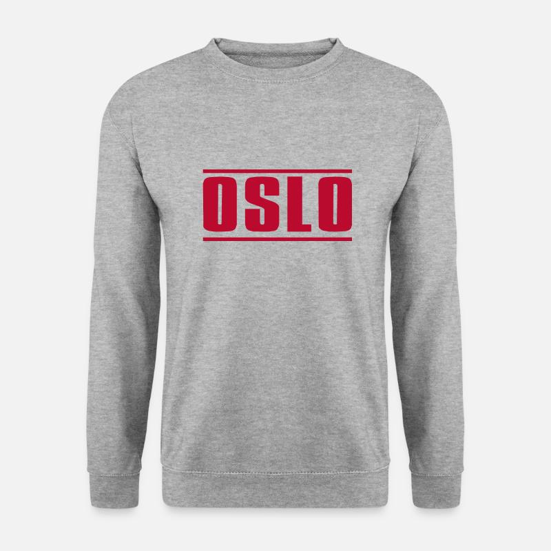Oslo - Unisex Pullover - Weißgrau meliert