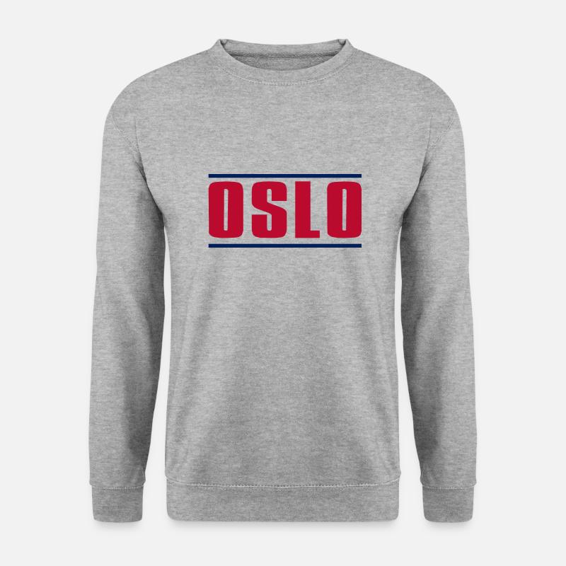 Oslo - Unisex Pullover - Weißgrau meliert