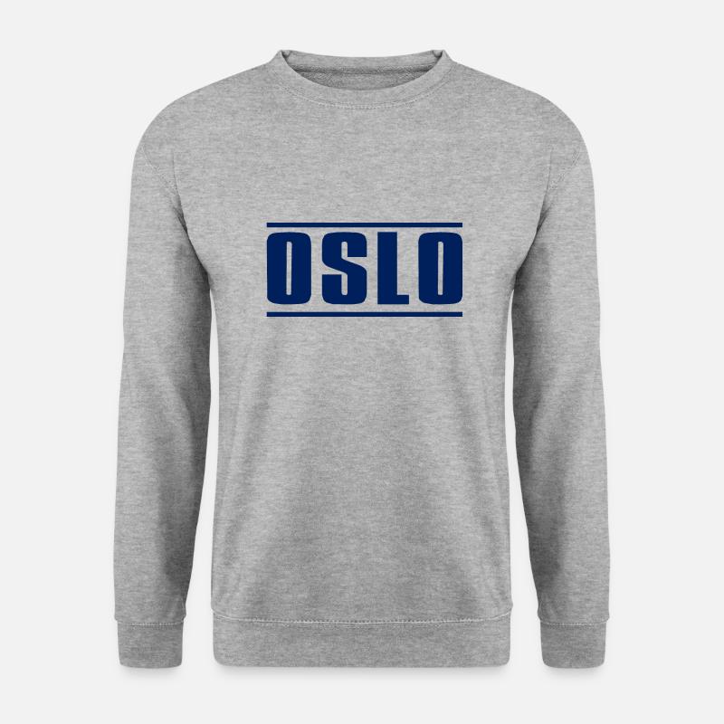 Oslo - Unisex Pullover - Weißgrau meliert