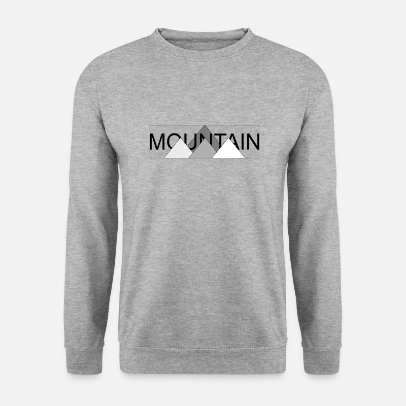 Mountain 04 - Unisex Pullover - Weißgrau meliert