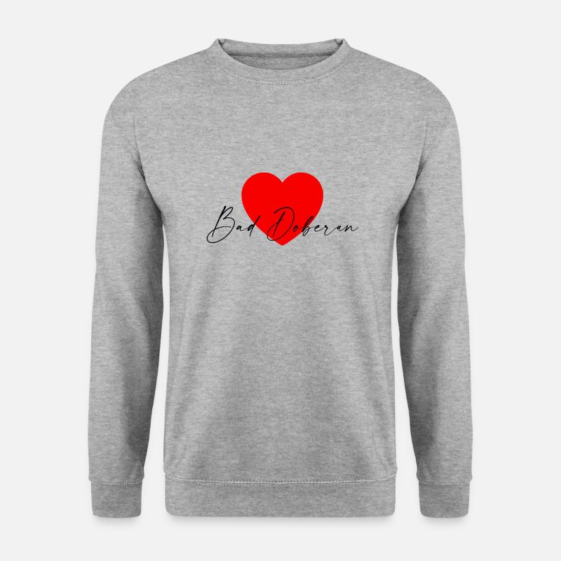 i Love Bad Doberan - Unisex Pullover - Weißgrau meliert