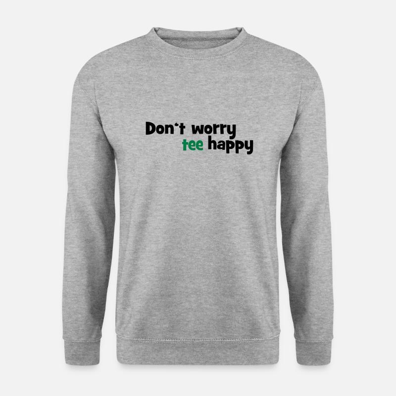 Golf - Unisex Pullover - Weißgrau meliert