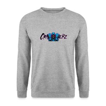 Crazygamerz - Unisex Sweatshirt - salt & pepper - Front - Alina (178cm) & Michal (187cm)