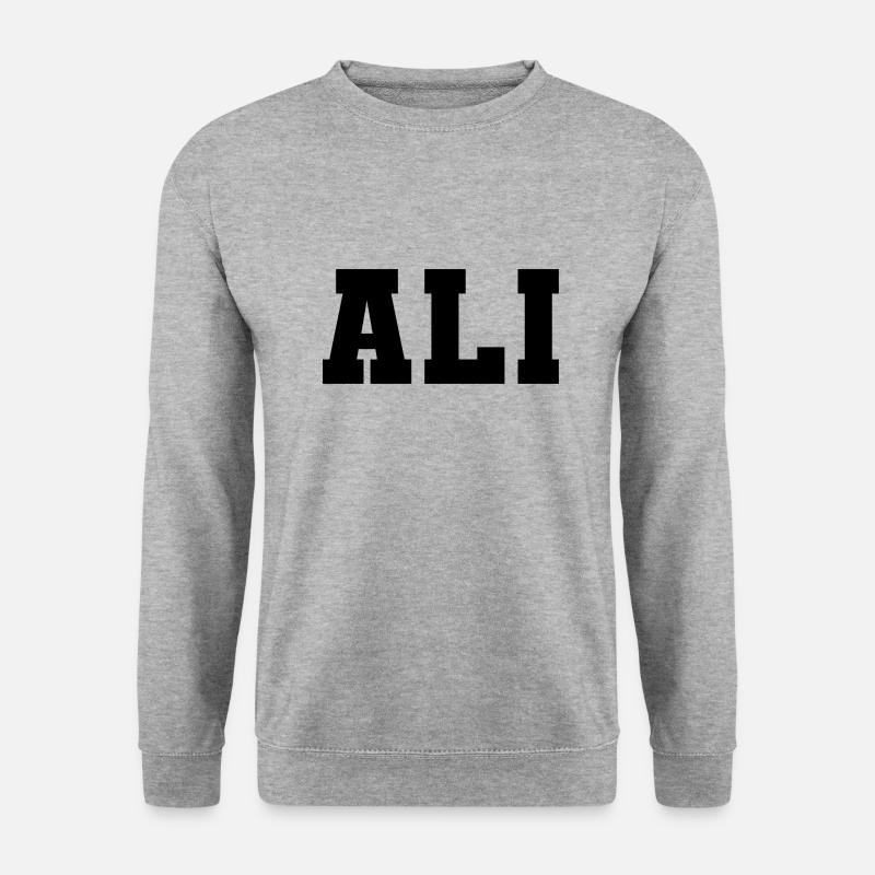 Nom - Ali - Sweat-shirt Unisexe - gris chiné