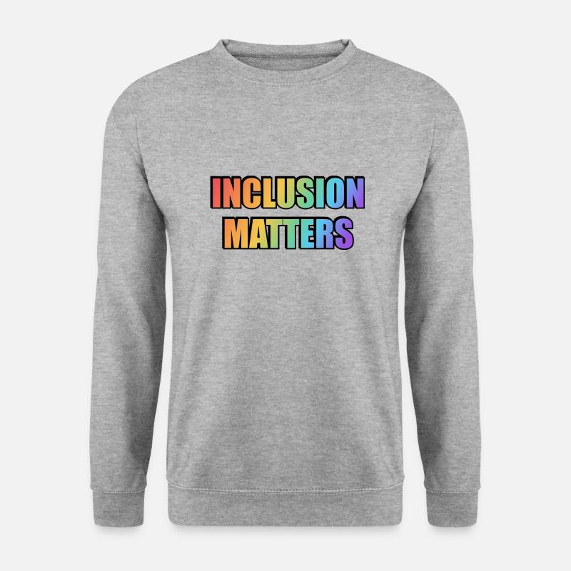 Inclusion Matters Rainbow - Unisex Sweatshirt - salt & pepper