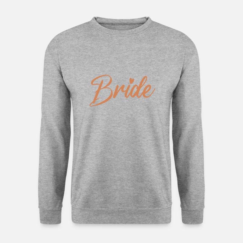 Braut Junggesellenabschied Braut Junggesellenabschied - Unisex Pullover - Weißgrau meliert