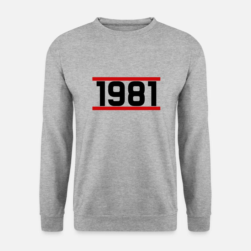 Alte Schule 1981 - Unisex Pullover - Weißgrau meliert
