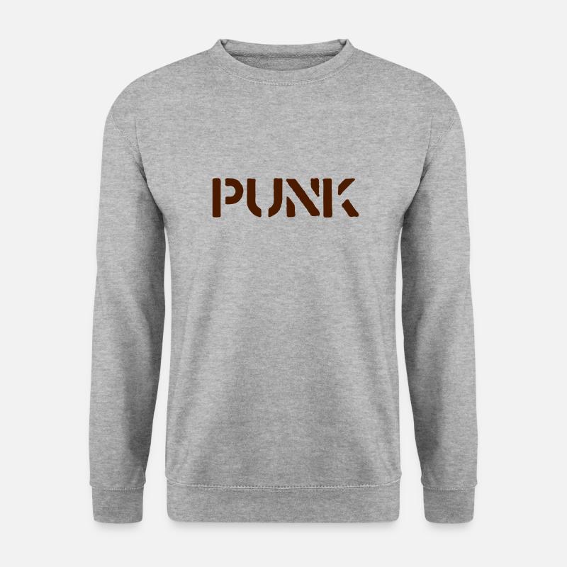 Punk - Unisex Pullover - Weißgrau meliert