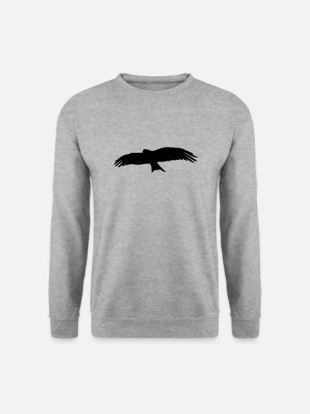 Vogel - Unisex Pullover - Weißgrau meliert