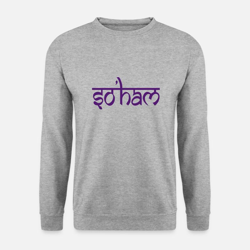 so'ham - Unisex Pullover - Weißgrau meliert