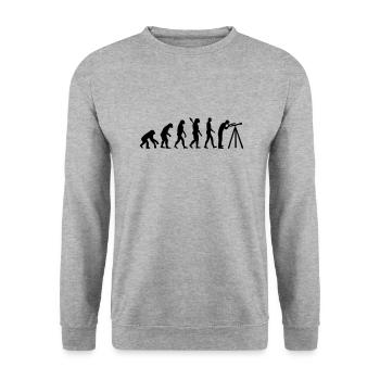 Astronomie - Unisex Pullover - Weißgrau meliert - Vorne - Alina (178cm) & Michal (187cm)