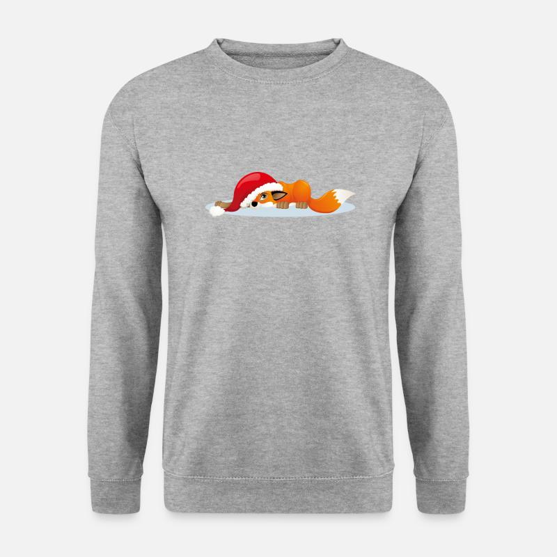 Christmas fox - Unisex Sweatshirt - salt & pepper