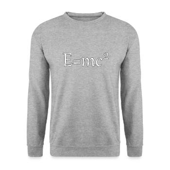 E-mc2. - Unisex Sweatshirt - salt & pepper - Front - Alina (178cm) & Michal (187cm)