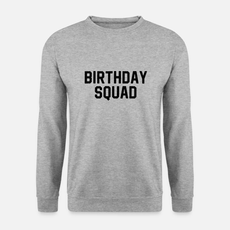 Birthday Squad - Unisex Pullover - Weißgrau meliert