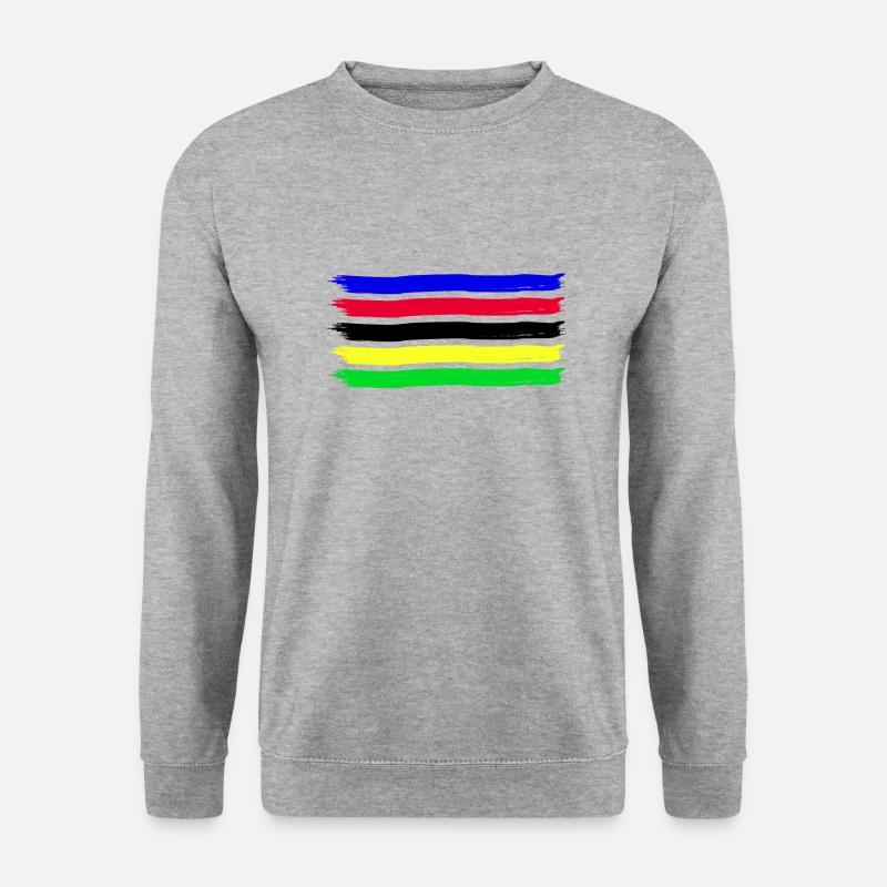 Grenze des Radweltmeisters - Unisex Pullover - Weißgrau meliert
