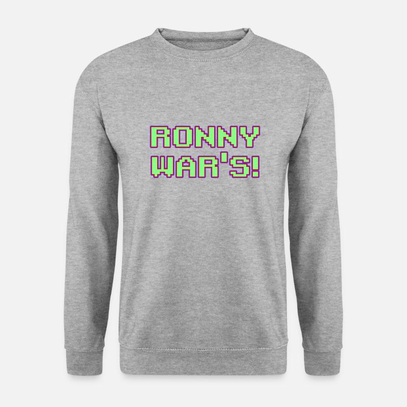 Ronny war s - Unisex Pullover - Weißgrau meliert