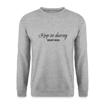 Danse Musique de danse - Sweat-shirt Unisexe - gris chiné - Devant - Alina (178cm) & Michal (187cm)