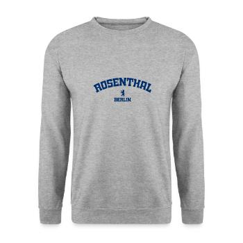 Rosenthal - Berlin - Deutschland - Germany - Unisex Pullover - Weißgrau meliert - Vorne - Alina (178cm) & Michal (187cm)
