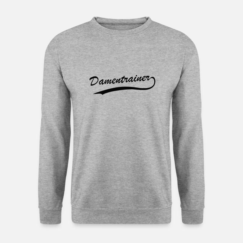 Damentrainer - Unisex Pullover - Weißgrau meliert