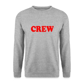 Crew - Sweat-shirt Unisexe - gris chiné - Devant - Alina (178cm) & Michal (187cm)