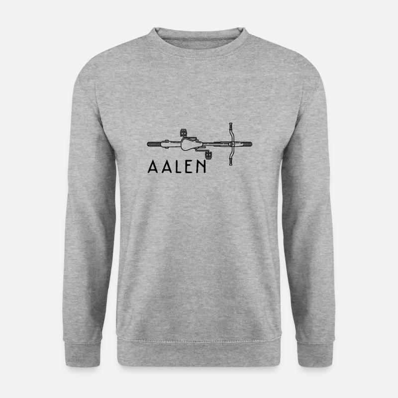 Fahrrad Aalen - Unisex Pullover - Weißgrau meliert