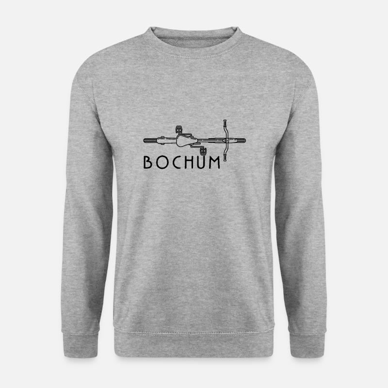 Fahrrad Bochum - Unisex Pullover - Weißgrau meliert