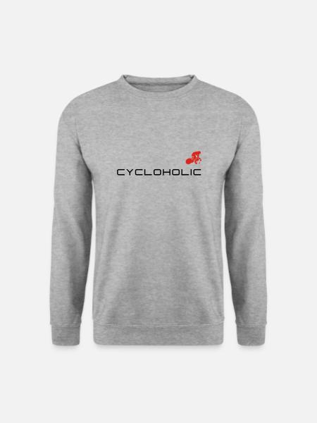 cycloholic - Unisex Pullover - Weißgrau meliert