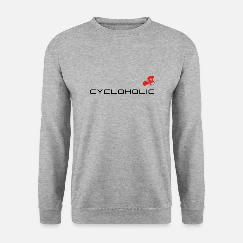 cycloholic - Unisex Pullover - Weißgrau meliert