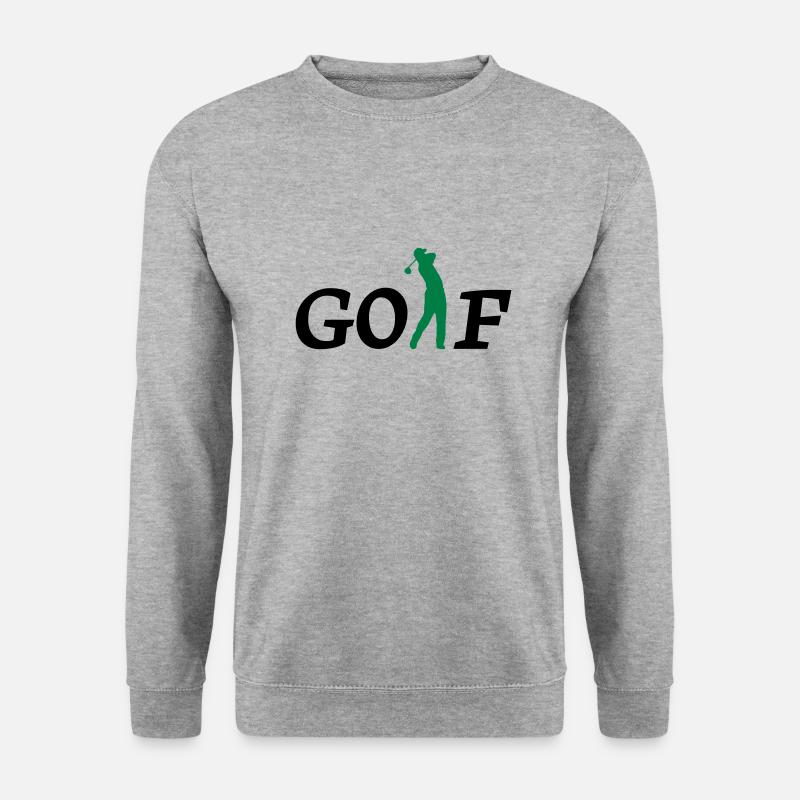 golf - Unisex Pullover - Weißgrau meliert