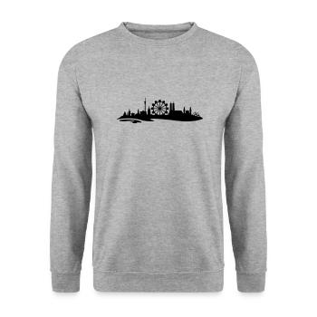 Munich ferris horizon roue 3 - Sweat-shirt Unisexe - gris chiné - Devant - Alina (178cm) & Michal (187cm)