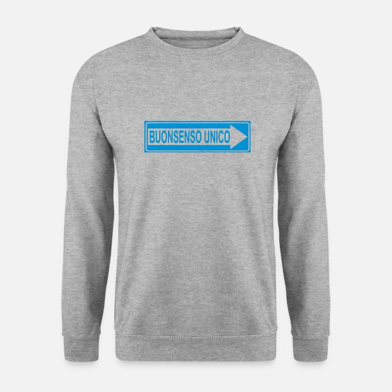 Gesunder Menschenverstand bu1 - Unisex Pullover - Weißgrau meliert