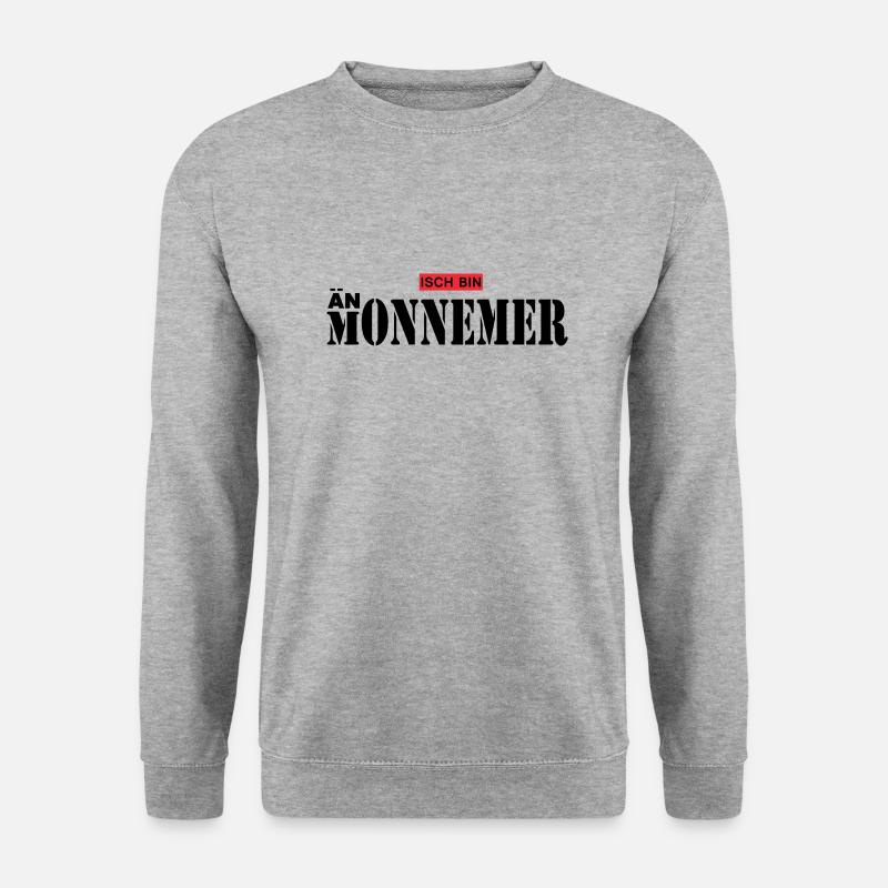 Mannheim Monnem - Unisex Pullover - Weißgrau meliert