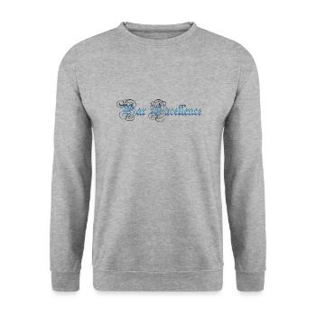 par excellence Français France spécial unique LZN - Sweat-shirt Unisexe - gris chiné - Devant - Alina (178cm) & Michal (187cm)