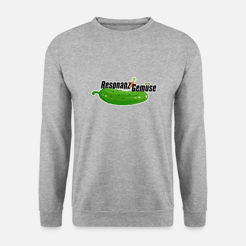 Resonanz Gemüse / Simson /2 Takt - Unisex Pullover - Weißgrau meliert