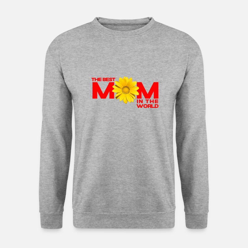 Die beste Mutter der Welt - Unisex Pullover - Weißgrau meliert