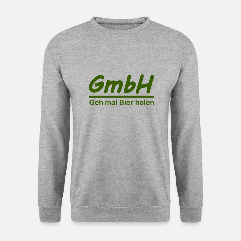 gmbh - Unisex Pullover - Weißgrau meliert