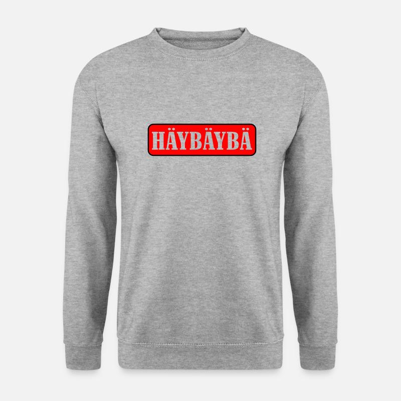 heybaby farbig - Unisex Pullover - Weißgrau meliert